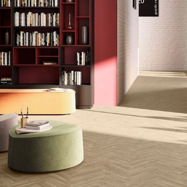 Виниловые полы Invictus Herringbone Divine 32 Cookie 