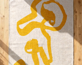 Ковер Louis De Poortere Craft Ribbon 2084 Pure Yellow Прямоугольный Ковер Louis De Poortere Craft Ribbon 2084 Pure Yellow Прямоугольный