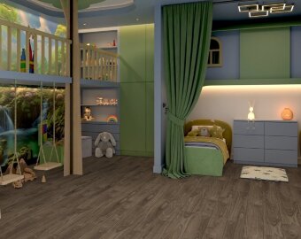 Кварц-виниловая плитка LVT Damy Floor Family Орех Американский