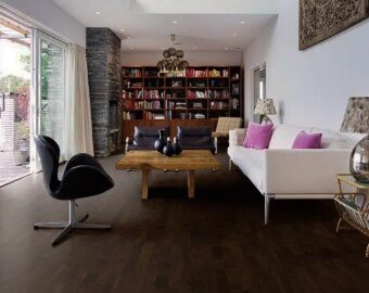 Паркетная доска Karelia Midnight Oak Barrel Brown Matt 3S 2266x188x14мм (3,41 м2)