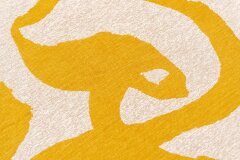 Ковер Louis De Poortere Craft Ribbon 2084 Pure Yellow Ø 140 см, Круглый
