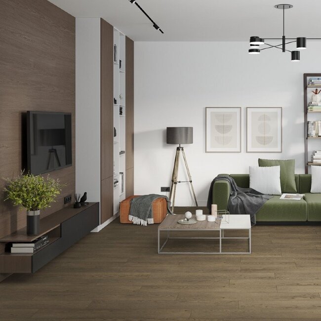 SPC ламинат Damy Floor Family Дуб Мокко 