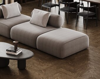 Кварцевый паркет Quartz Parquet Штучный паркет Дуб Брауни Кварцевый паркет Quartz Parquet Штучный паркет Дуб Брауни