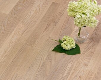 Паркетная доска PolarWood Классик 3П Дуб Уют Белый матовый лак