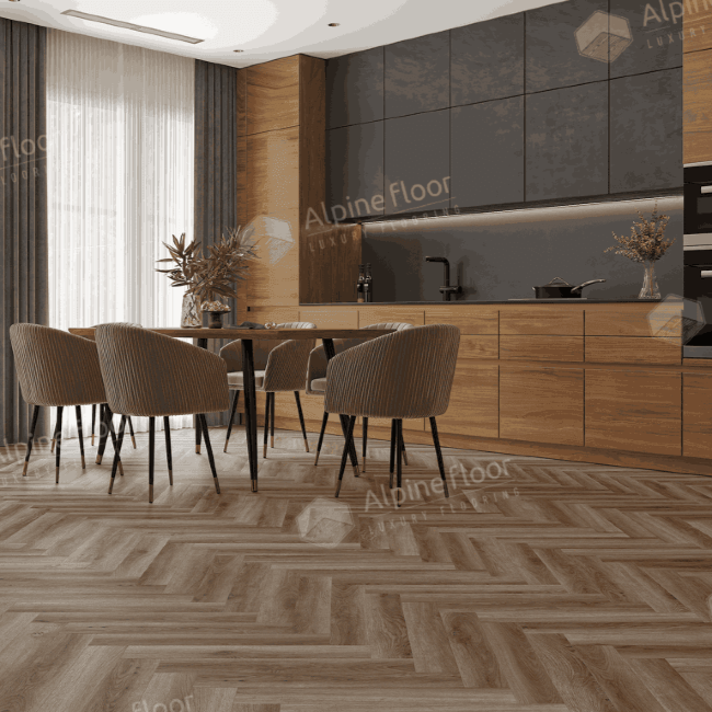 Ламинат Alpine Floor Herringbone 12 Pro LF106-14 Дуб Пикардия