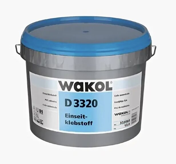 Клей для ПВХ и ковролина Wakol D 3320 12 кг Клей для ПВХ и ковролина Wakol D 3320 12 кг