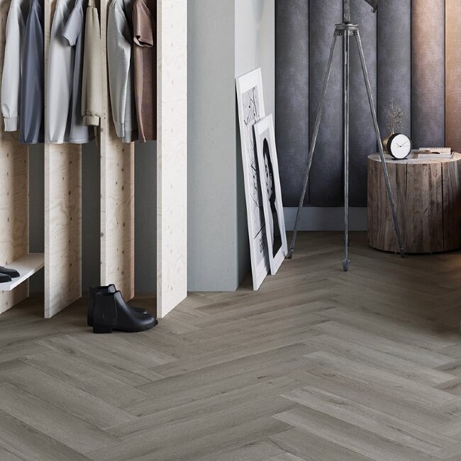 Виниловые полы Invictus Herringbone River Oak 94 Trout Виниловые полы Invictus Herringbone River Oak 94 Trout