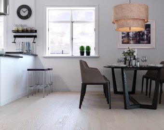 Паркетная доска PolarWood Классик 3П Ясень Рикотта матовый лак