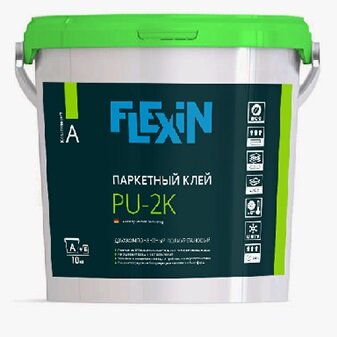 Клей для паркета Flexin PU-2K 10 кг Клей для паркета Flexin PU-2K 10 кг
