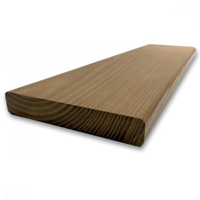 Террасная доска Термоясень,планкен прямой профиль,экстра  20х110х1000...3000 мм