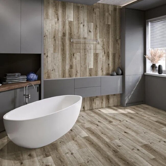 Кварц-виниловая плитка LVT Damy Floor Family Дуб Лофт