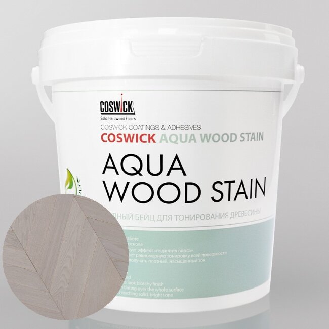 Водный бейц для тонирования древесины Coswick Серая пейна (1 кг) Водный бейц для тонирования древесины Coswick Серая пейна (1 кг)