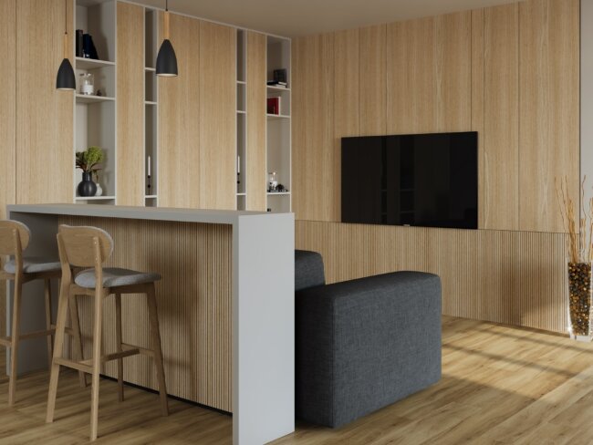 Стеновая панель FD Шпонированная FD 125 П3 Дуб Стеновая панель FD Шпонированная FD 125 П3 Дуб