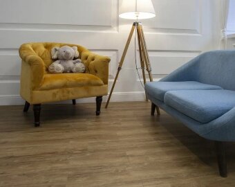 Кварц-виниловая плитка LVT Damy Floor Family Дуб Имбирный