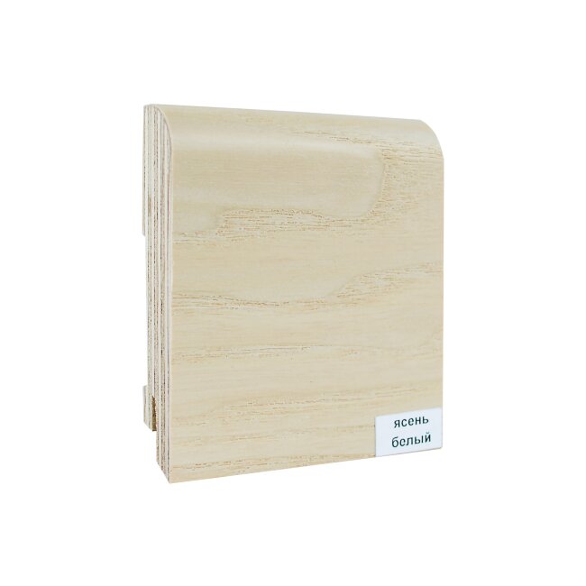 Плинтус Finitura шпон 100х30х2400 мм Ясень белый