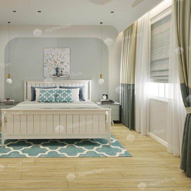 ПВХ Покрытие клеевое Alpine Floor ULTRA ЕСО 5-32 Тисс 1219,2×184,15х2 мм (4.49 м2)