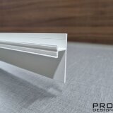 Теневой плинтус скрытого монтажа Pro Design 380, Белый грунт