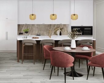 Кварц-виниловая плитка LVT Damy Floor Family Дуб Классический Серый