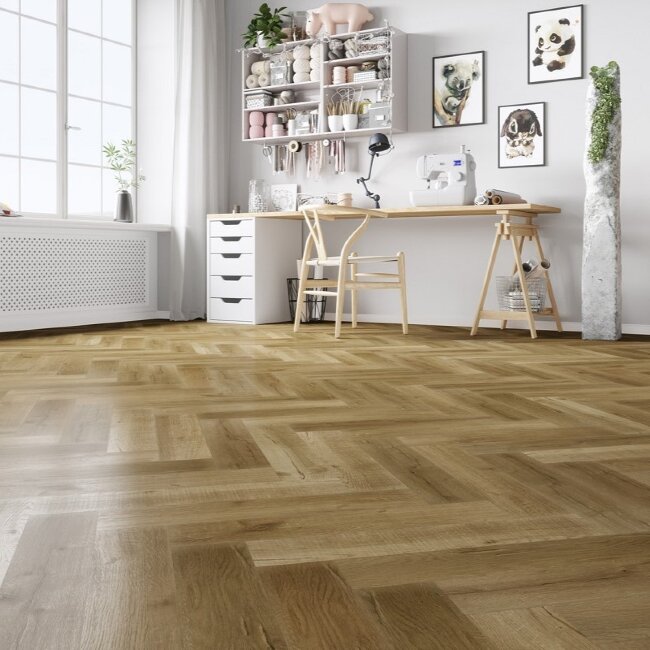 Кварцевый ламинат Английская елка Fargo Parquet 33-81996-9 Дуб Робуста