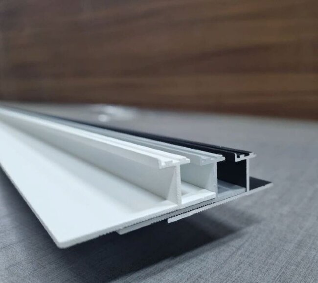 Теневой плинтус скрытого монтажа Pro Design 380, Любой цвет по RAL Теневой плинтус скрытого монтажа Pro Design 380, Любой цвет по RAL