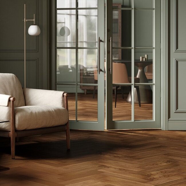 Кварцевый паркет Quartz Parquet Штучный паркет 44-400-29 Орех Американский Кварцевый паркет Quartz Parquet Штучный паркет 44-400-29 Орех Американский