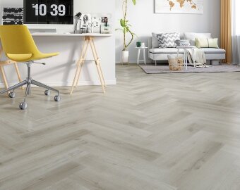 Кварцевый ламинат Английская елка Fargo Parquet 33-81996-14 Дуб Лондонский Туман