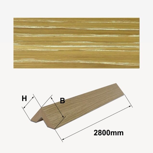 Шпонированный 2-х сторонний брус Finitura Дуб арт 014 40х40х2800 мм Шпонированный 2-х сторонний брус Finitura Дуб арт 014 40х40х2800 мм