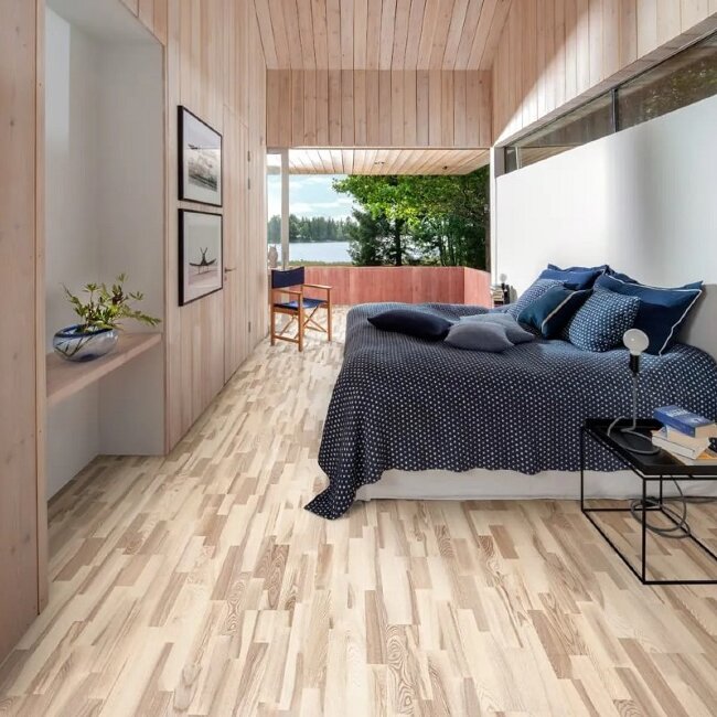 Паркетная доска Karelia Polar Ash Country Vanilla Matt 3-s