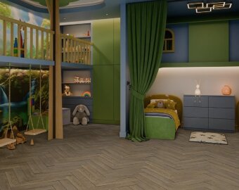 SPC ламинат елочка Damy Floor London Ноттингем