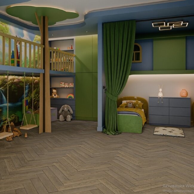 SPC ламинат елочка Damy Floor London Ноттингем