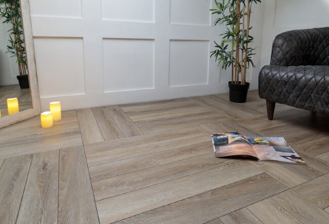 Виниловый ламинат ёлочка Aquafloor AF6018PQ