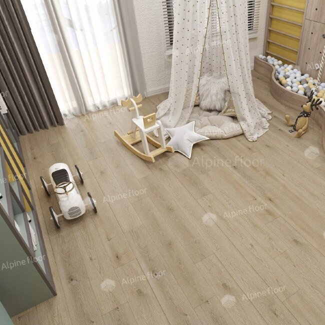 ПВХ Покрытие клеевое Alpine Floor ULTRA ЕСО ЕСО 5-27 Дуб Миндальный 1219,2×184,15х2 мм (4.49 м2)