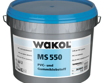 MS-полимерный влагостойкий клей для ПВХ и резиновых покрытий WAKOL MS 550 