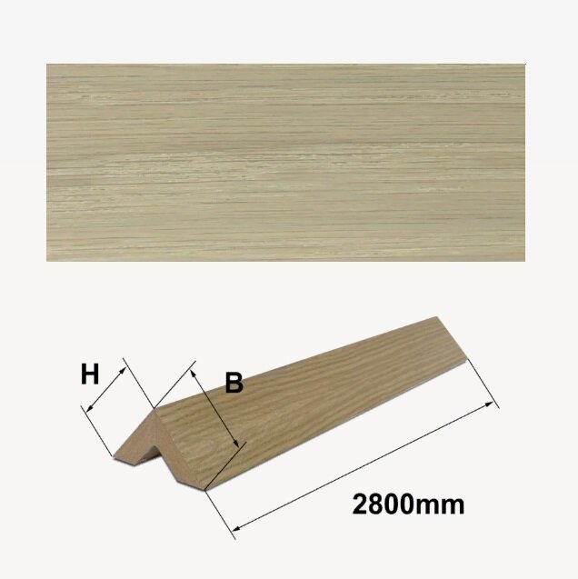 Шпонированный 2-х сторонний брус Finitura Дуб арт 011 40х40х2800 мм