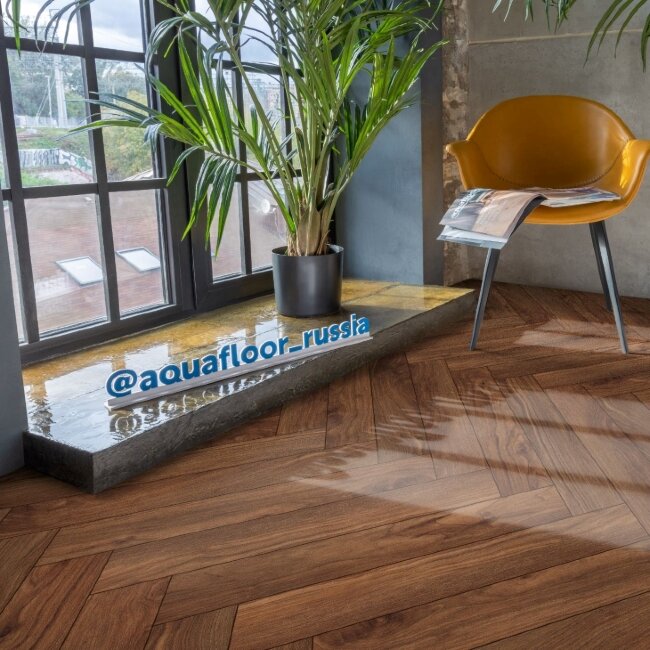 Виниловый ламинат ёлочка Aquafloor AF6024PQN+