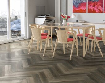 Кварцевый ламинат Английская елка Fargo Parquet 33-62W921 Дуб Кальвадос