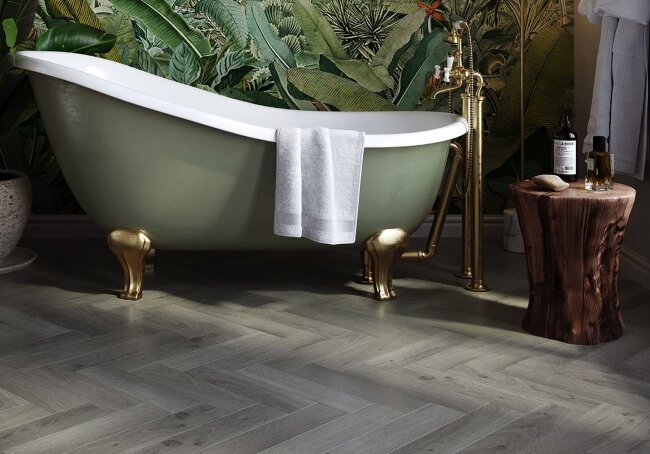 Виниловые полы английская елка Invictus Highland Oak 91 Frosted