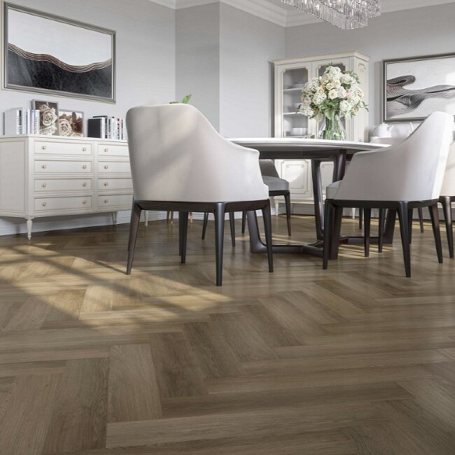 Кварцевый ламинат Английская елка Fargo Parquet 33-4105-12 Дуб Ванкувер