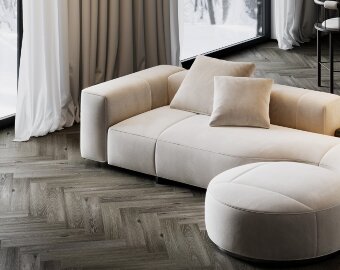 Кварцевый ламинат Английская елка Fargo Parquet 33-379-6 Дуб Рыцарский Замок