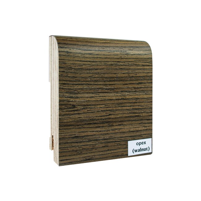 Плинтус Finitura шпон R13 100х15х2400 мм Орех (walnut) Плинтус Finitura шпон R13 100х15х2400 мм Орех (walnut)