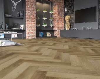 Кварцевый ламинат Английская елка Fargo Parquet 33-2187-09 Дуб Афины