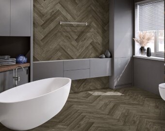 SPC ламинат елочка Damy Floor London Оксфорд