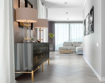 Кварцевый ламинат Английская елка Fargo Parquet 33-2180-04 Дуб Финский Залив