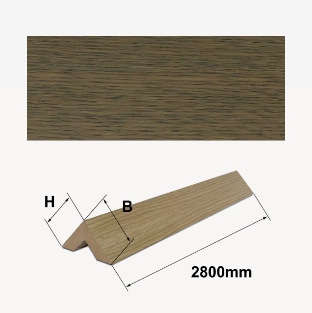 Шпонированный 2-х сторонний брус Finitura Дуб арт 019 40х40х2800 мм