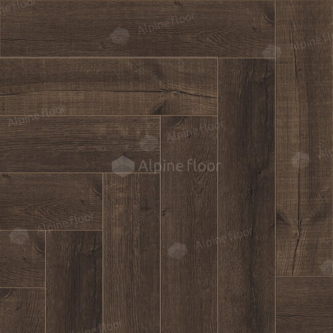 SPC ламинат Alpine Floor PARQUET LIGHT ЕСО 13-22В ДУБ АЛЬФЕРАЦ 600*125*4 мм (1.95 м2)  43 класс