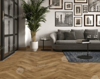 Ламинат Английская ёлка Alpine floor Ville 63270 Дуб Таррагона
