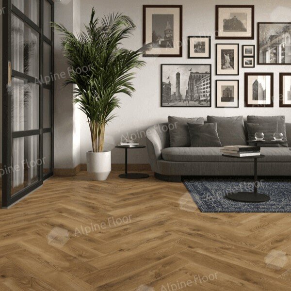 Ламинат Английская ёлка Alpine floor Ville 63270 Дуб Таррагона Ламинат Английская ёлка Alpine floor Ville 63270 Дуб Таррагона