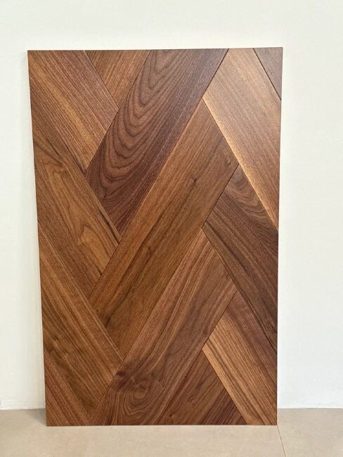 Итальянская елка 60° HM Flooring American Walnut Diamond Chevron селект Итальянская елка 60° HM Flooring American Walnut Diamond Chevron селект