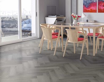 Кварцевый ламинат Английская елка Fargo Parquet 33-2074-05 Дуб Вулканический Пляж