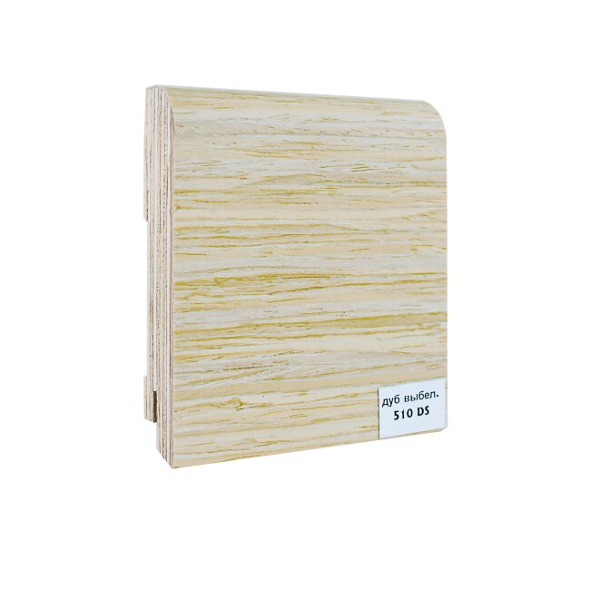 Плинтус Finitura Фигурный шпон 100*19*2400мм Дуб выбеленный 510DS Плинтус Finitura Фигурный шпон 100*19*2400мм Дуб выбеленный 510DS